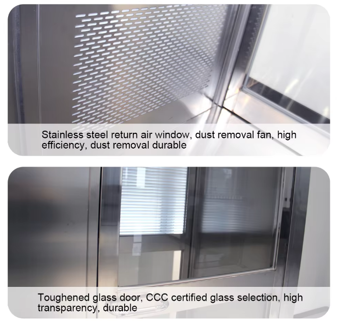 Single person air shower room details (4)