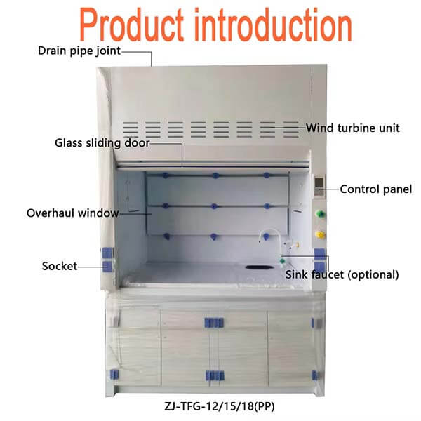 PP Fume Hood Structural diagram