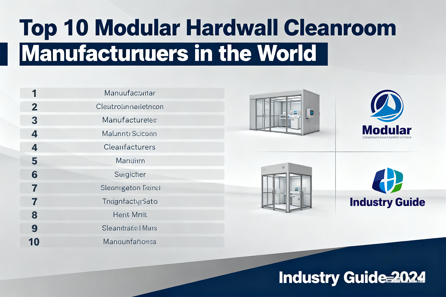 Top 10 Modular Hardwall Cleanroom Manufacturers in the World