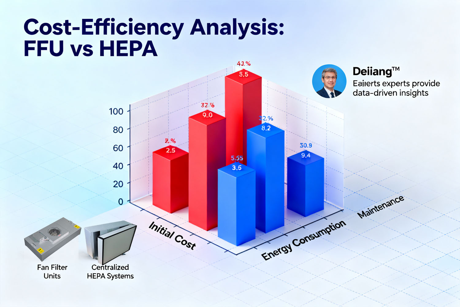modular cleanroom FFU vs HEPA filter differences