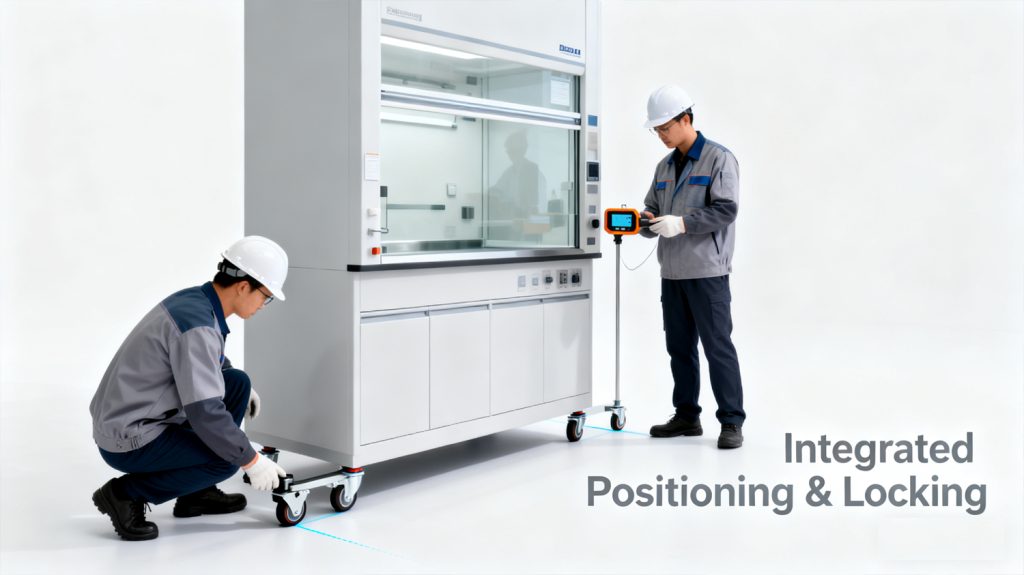 Fume Hood Positioning, Movement and Securing