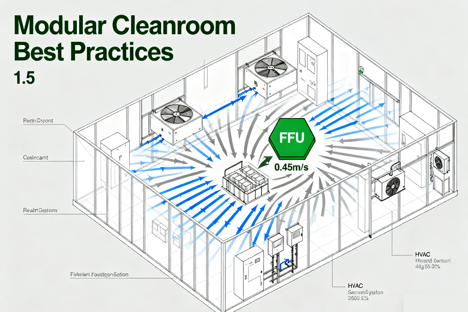 Modular Cleanroom Design — Layouts, FFU & HVAC Best Practices