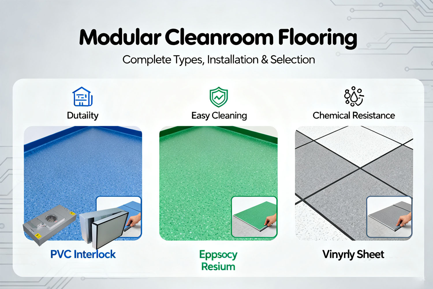 Modular Cleanroom Flooring — Complete Types, Installation & Selection Guide 2025